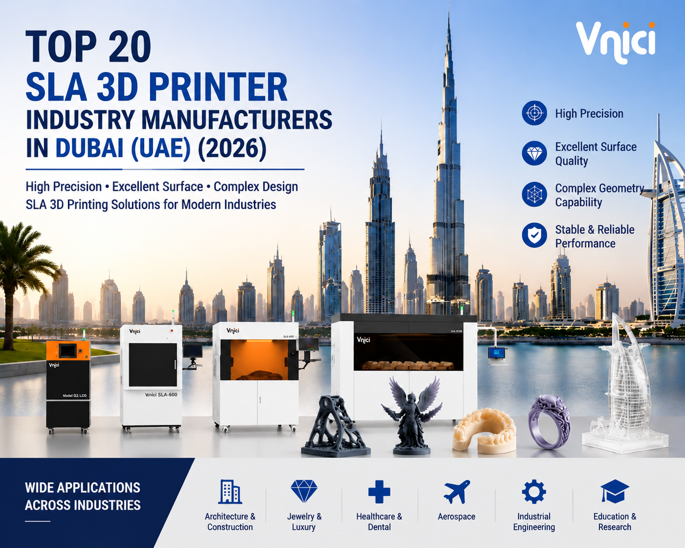 Top 20 SLA 3D Printer Industry Manufacturers in Dubai (UAE) (2026 Edition)