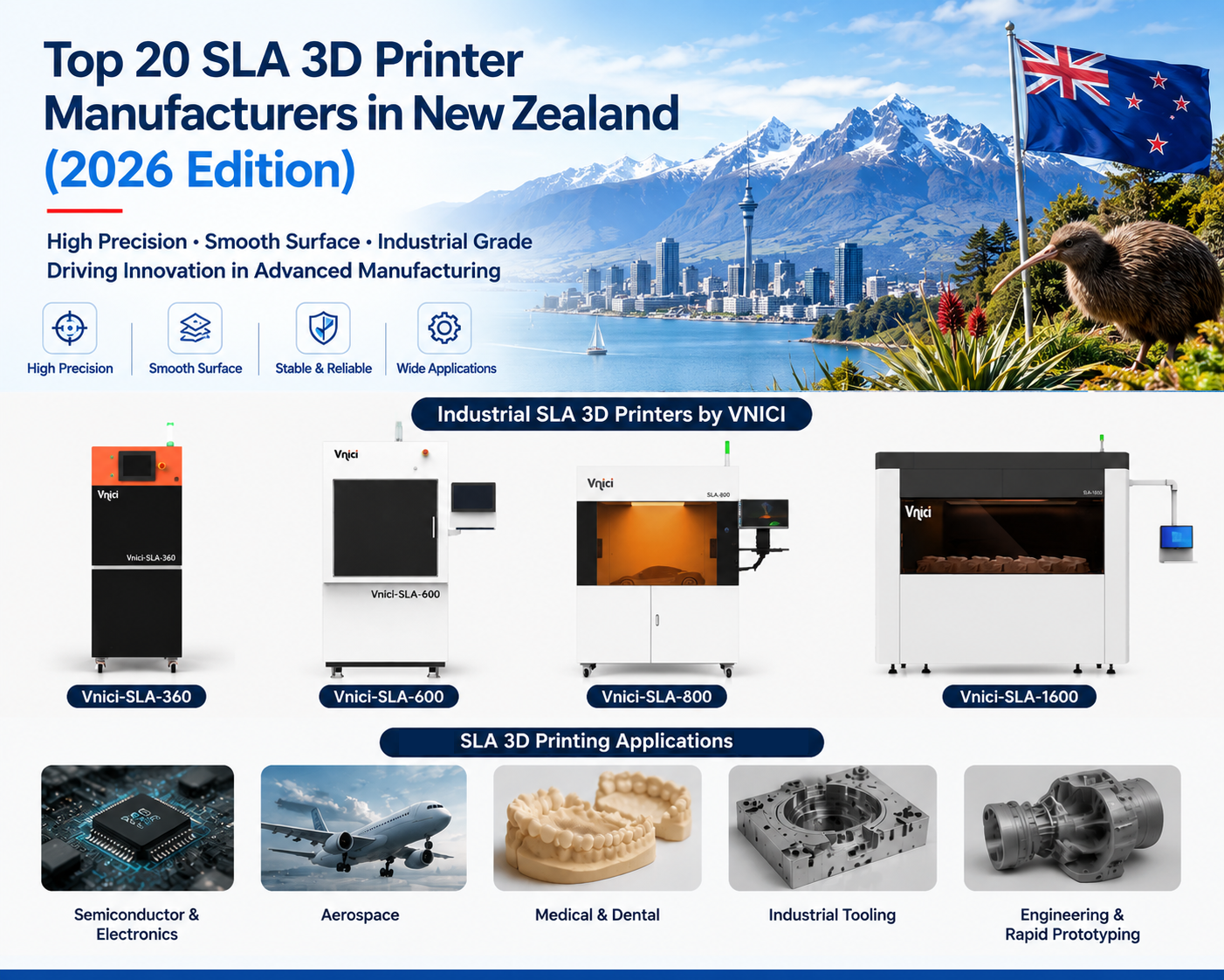 Top 25 SLA 3D Printer Industry Manufacturers in New Zealand (2026 Edition)