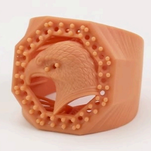 Model Display of Red Wax Photosensitive Resin